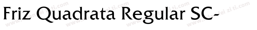 Friz Quadrata Regular SC字体转换